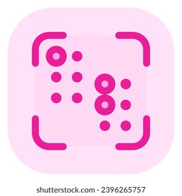 Editable braille vector icon. Part of a big icon set family. Perfect for web and app interfaces, presentations, infographics, etc