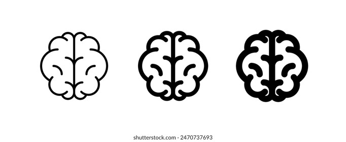 Editable brain vector icon. Part of a big icon set family. Perfect for web and app interfaces, presentations, infographics, etc