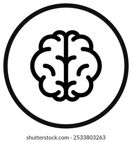 Editable brain vector icon. Part of a big icon set family. Perfect for web and app interfaces, presentations, infographics, etc