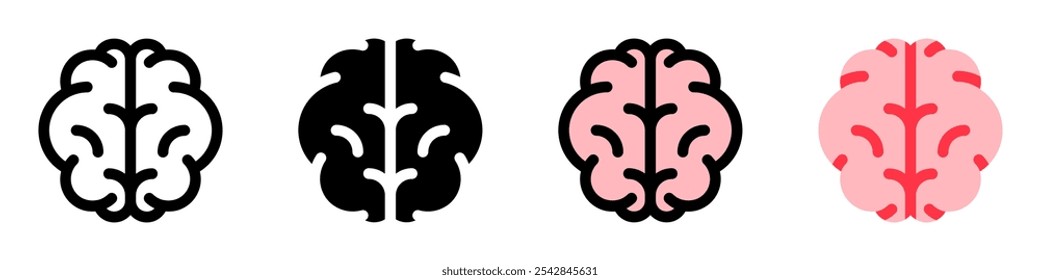 Editable brain vector icon. Part of a big icon set family. Perfect for web and app interfaces, presentations, infographics, etc