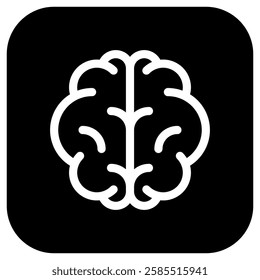 Editable brain vector icon. Part of a big icon set family. Perfect for web and app interfaces, presentations, infographics, etc