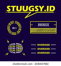 Editable brand name text effect Vector template Free Vector