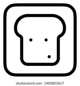 Editable bread, toast vector icon. Part of a big icon set family. Perfect for web and app interfaces, presentations, infographics, etc