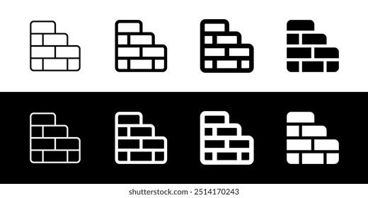 Editable brick, mason wall, building vector icon. Construction, tools, industry. Part of a big icon set family. Perfect for web and app interfaces, presentations, infographics, etc