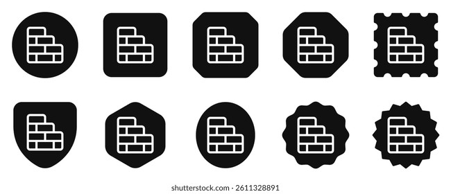 Editable brick, mason wall, building vector icon. Construction, tools, industry. Part of a big icon set family. Perfect for web and app interfaces, presentations, infographics, etc