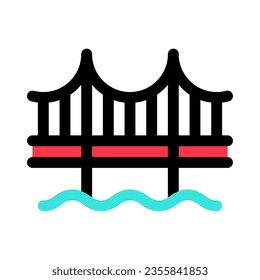 Editable bridge vector icon. Part of a big icon set family. Perfect for web and app interfaces, presentations, infographics, etc