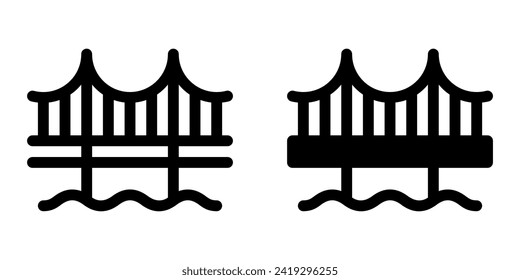 Editable bridge vector icon. Part of a big icon set family. Perfect for web and app interfaces, presentations, infographics, etc