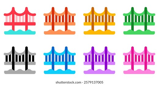 Editable bridge vector icon. Part of a big icon set family. Perfect for web and app interfaces, presentations, infographics, etc
