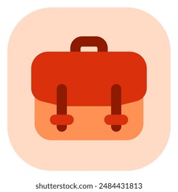 Editable briefcase, suitcase, portfolio vector icon. Business, work, travel. Part of a big icon set family. Perfect for web and app interfaces, presentations, infographics, etc