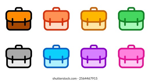 Editable briefcase, suitcase, portfolio vector icon. Business, work, travel. Part of a big icon set family. Perfect for web and app interfaces, presentations, infographics, etc