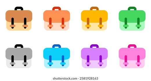 Editable briefcase, suitcase, portfolio vector icon. Business, work, travel. Part of a big icon set family. Perfect for web and app interfaces, presentations, infographics, etc