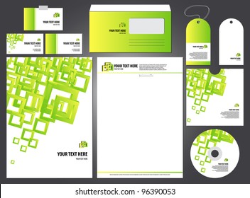 editable bright empty corporate identity template. vector