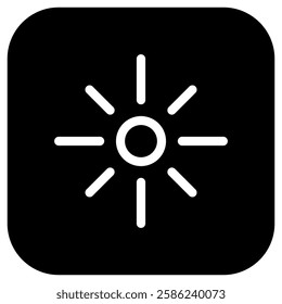 Editable bright sun vector icon. Part of a big icon set family. Perfect for web and app interfaces, presentations, infographics, etc