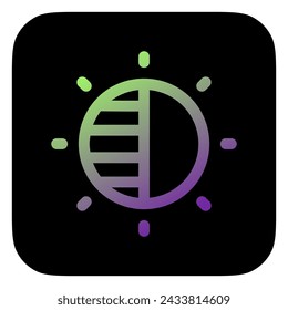 Icono de vector de brillo editable. Parte de una gran familia de iconos. Perfecto para interfaces web y aplicaciones, presentaciones, infografías, etc