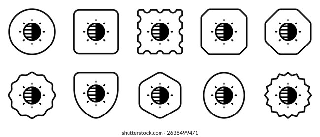 Editable brightness contrast vector icon. Part of a big icon set family. Perfect for web and app interfaces, presentations, infographics, etc