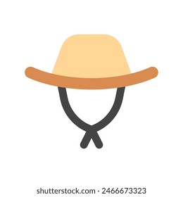 Editable brim hat vector icon. Outdoor, fashion, headwear. Part of a big icon set family. Perfect for web and app interfaces, presentations, infographics, etc