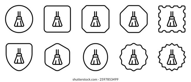 Editable broom stick vector icon. Part of a big icon set family. Perfect for web and app interfaces, presentations, infographics, etc