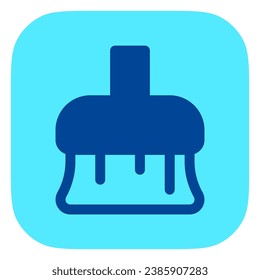 Icono de vector de escoba editable. Parte de una familia de iconos grandes. Perfecto para interfaces web y de aplicaciones, presentaciones, infografías, etc
