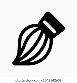 Icono de vector de pincel modificable. Parte de una familia de iconos grandes. Perfecto para interfaces web y de aplicaciones, presentaciones, infografías, etc
