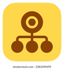 Bearbeitbares Budget, hierarchisches Vektorsymbol. Teil einer großen Icon-Set-Familie. Finanzen, Wirtschaft, Investitionen, Rechnungswesen. Perfekt für Web- und App-Schnittstellen, Präsentationen, Infografiken usw.
