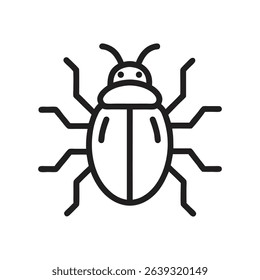 Editable Bug Vector for Kids and Nature Themes