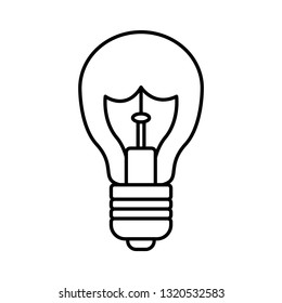 editable bulb outline vector icon, modern concept