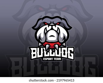 Editable Bulldog Mascot Logo Template