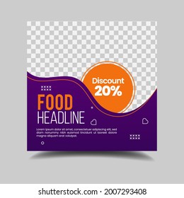 Plantilla editable de publicaciones en medios sociales de hamburguesas, plantilla de medios sociales de comida rápida para restaurante, pancarta de hamburguesas o afiche, comida chatarra. Diseño de volante de hamburguesas súper delicioso, entrega gratuita