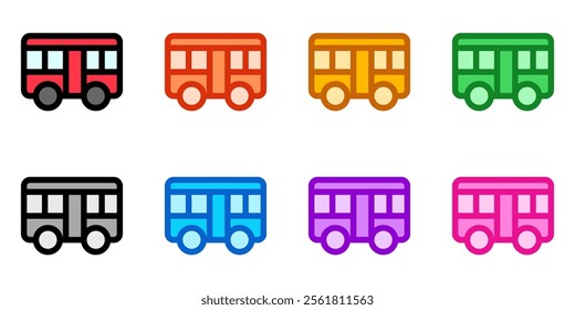 Editable bus vector icon. Vehicles, transportation, travel. Part of a big icon set family. Perfect for web and app interfaces, presentations, infographics, etc