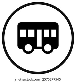 Editable bus vector icon. Vehicles, transportation, travel. Part of a big icon set family. Perfect for web and app interfaces, presentations, infographics, etc