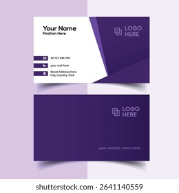 Editable Business Card Design for Branding. Creative Double-sided Business Card Template.
