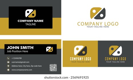 Editable Business Card and logo