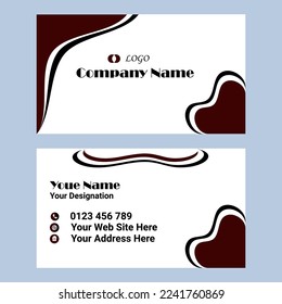 Editable business card template design