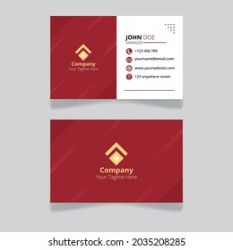 Editable business card template for organization and employee