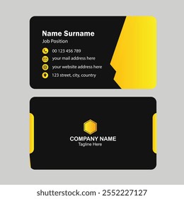 Editable business card and visiting card, Simple, Modern, Element Name Card.