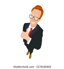 ilustración de carácter del hombre de negocios