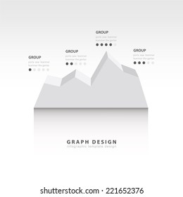Editable business diagram graph chart white colore