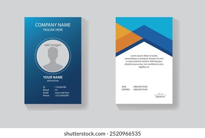 Ilustración de Plantilla de tarjeta de identificación de negocio editable
