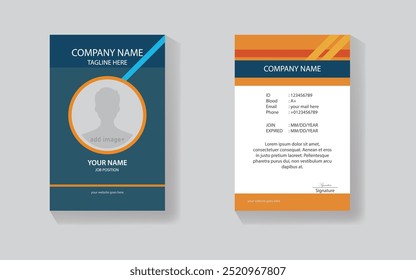 Ilustración de Plantilla de tarjeta de identificación de negocio editable
