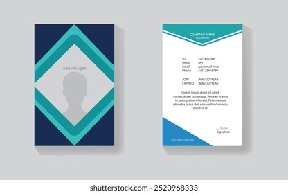 Ilustración de Plantilla de tarjeta de identificación de negocio editable