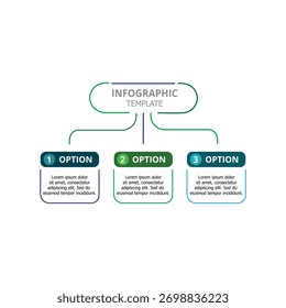 Diseño de Vector de Plantilla de infografía de negocios editable sobre fondo blanco para uso de presentación y análisis de datos.