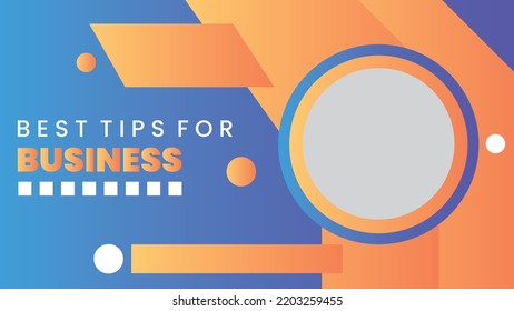 Editable Business Marketing Click Bait Video Channel Thumbnail, Social Media Banner Vector Template
