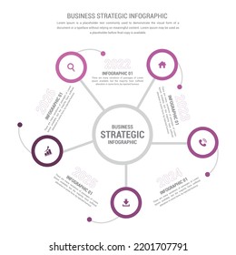 Editable Business Strategic Infographic Illustration