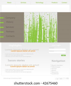 Editable business website template