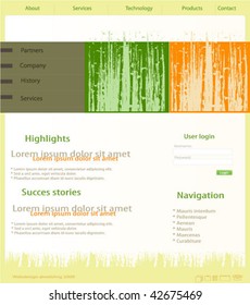Editable business website template