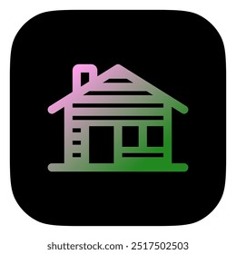 Ícone de vetor de cabine editável. Parte de uma grande família de conjuntos de ícones. Perfeito para interfaces web e app, apresentações, infográficos, etc