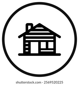 Editable cabin vector icon. Part of a big icon set family. Perfect for web and app interfaces, presentations, infographics, etc