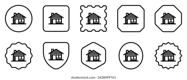 Editable cabin vector icon. Part of a big icon set family. Perfect for web and app interfaces, presentations, infographics, etc