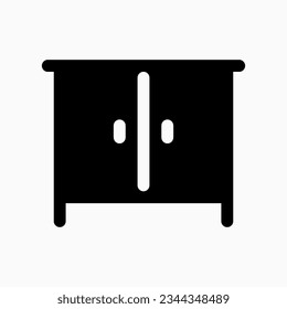 Editable cabinet, nightstand vector icon. Part of a big icon set family. Perfect for web and app interfaces, presentations, infographics, etc