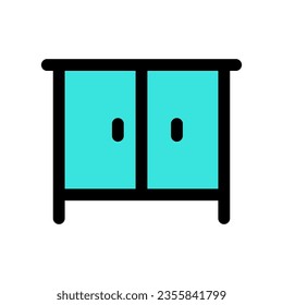 Editable cabinet, nightstand vector icon. Part of a big icon set family. Perfect for web and app interfaces, presentations, infographics, etc